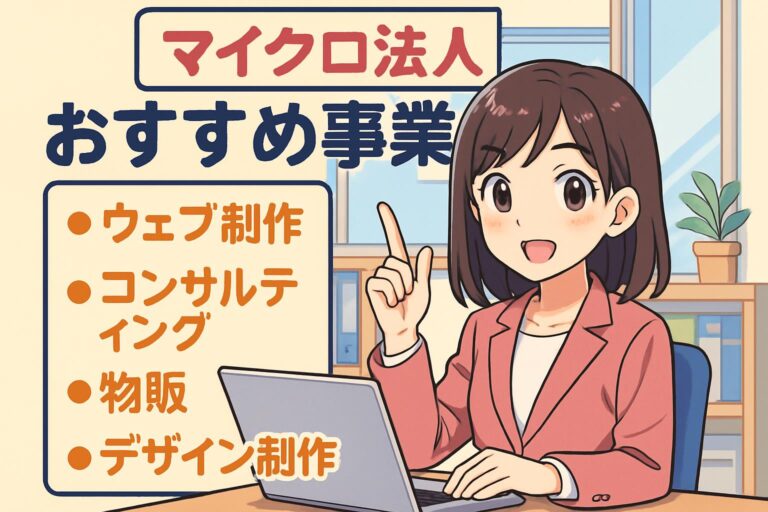 マイクロ法人で失敗しない！おすすめ事業と成功するためのポイント