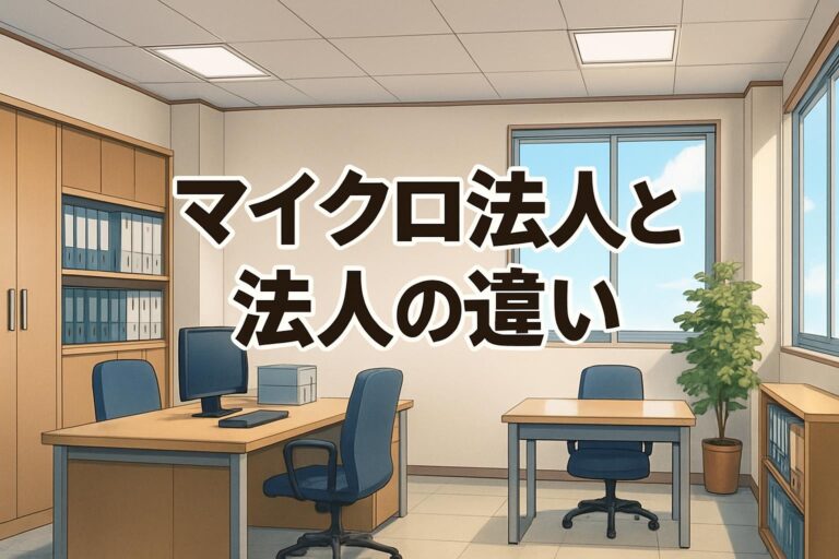 【徹底比較】マイクロ法人と法人の違いとは？